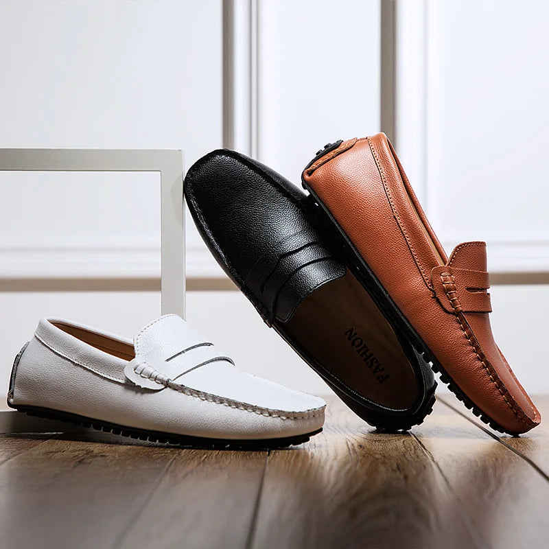Joaquim | Mocassins estivi em pele casual