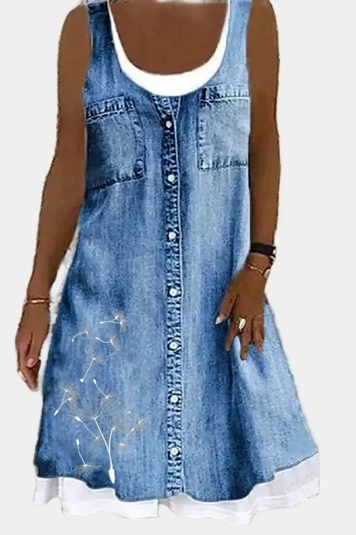 Sandra | Vestido em ganga