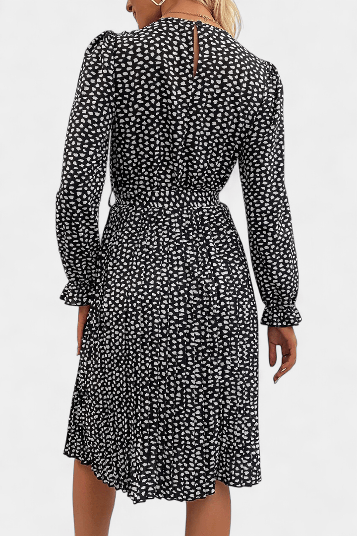 Inês | Leopardo plissado