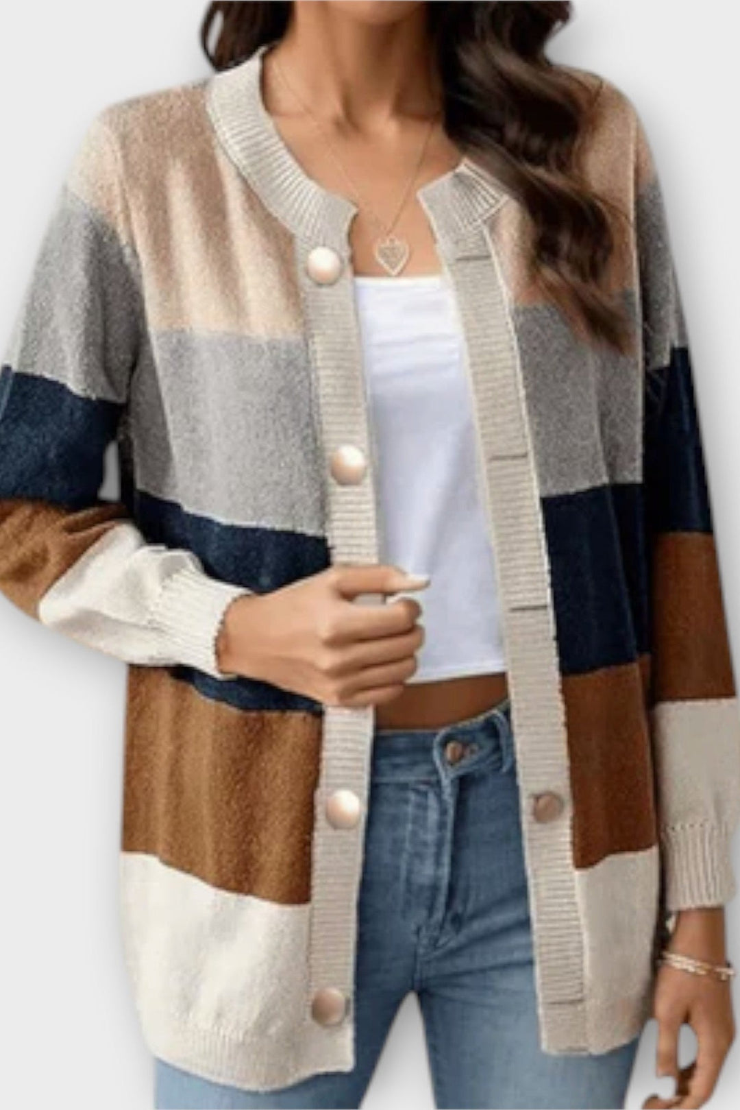 Sónia | Cardigan às riscas