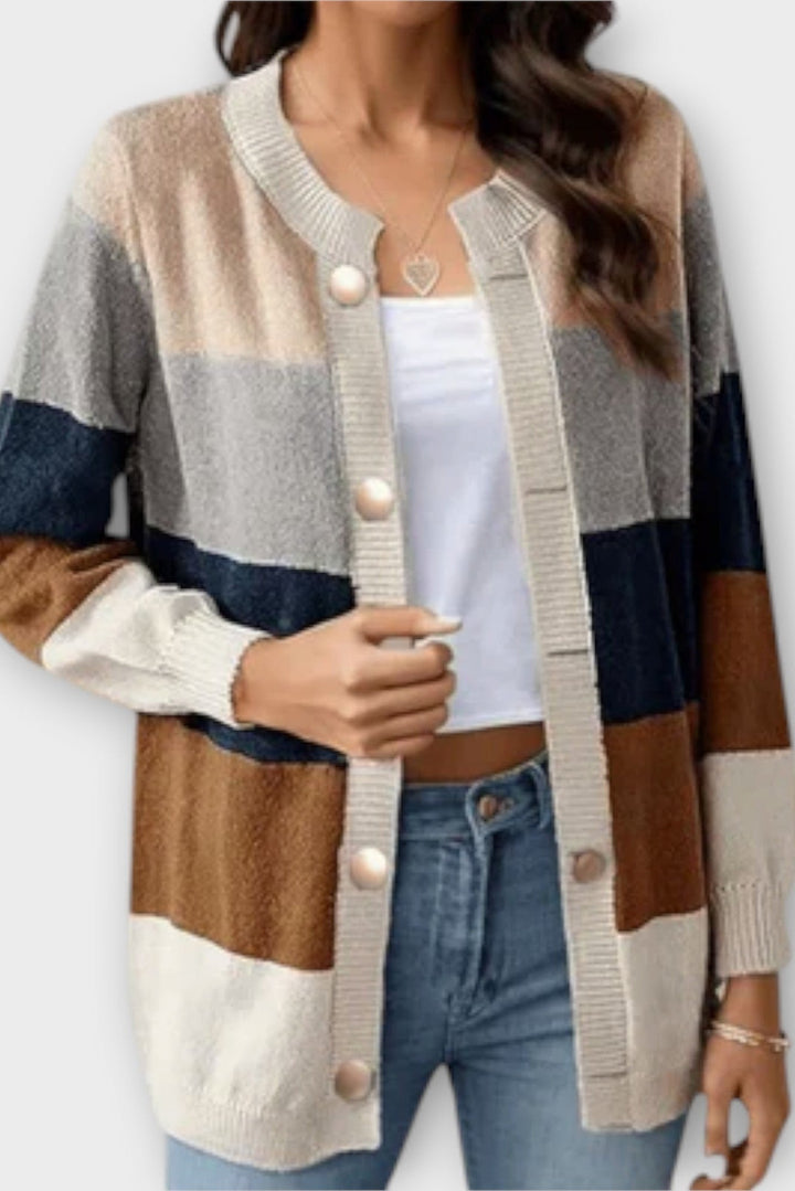 Sónia | Cardigan às riscas