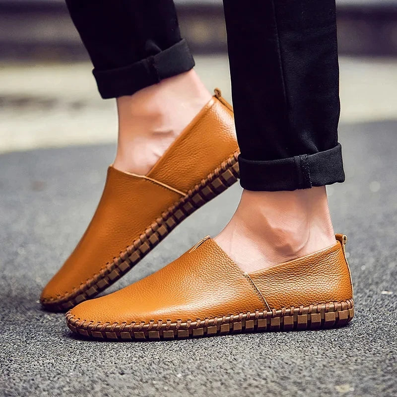 Custódio | Mocassins em pele traspirante