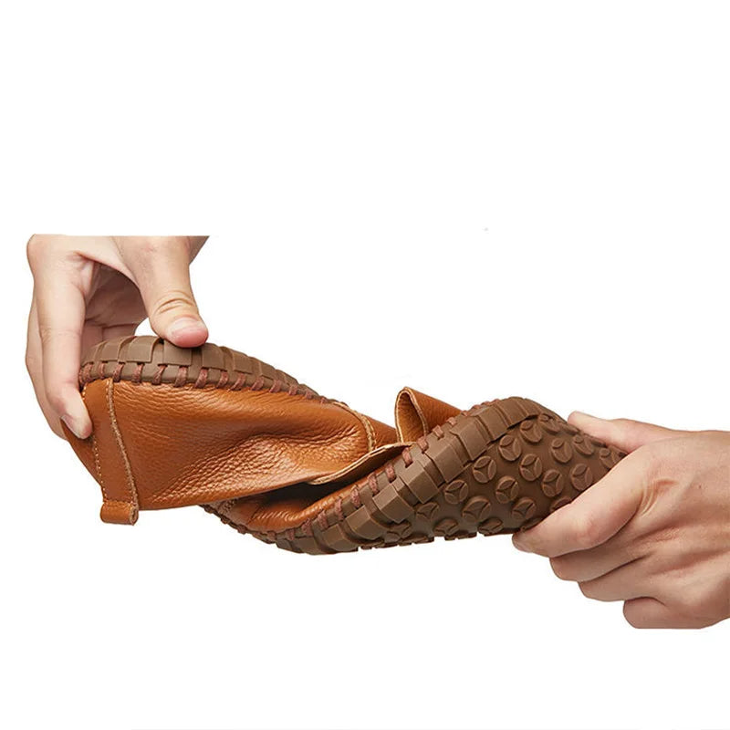 Custódio | Mocassins em pele traspirante