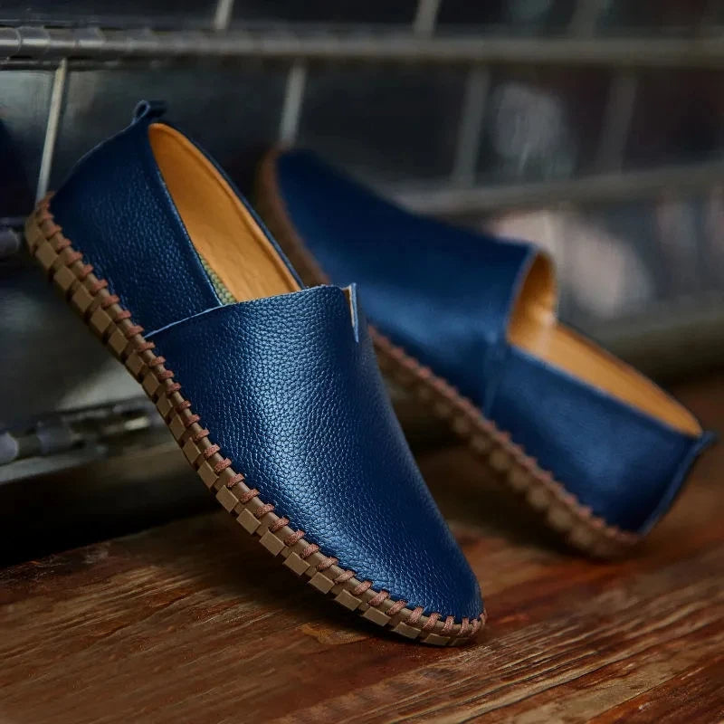 Custódio | Mocassins em pele traspirante