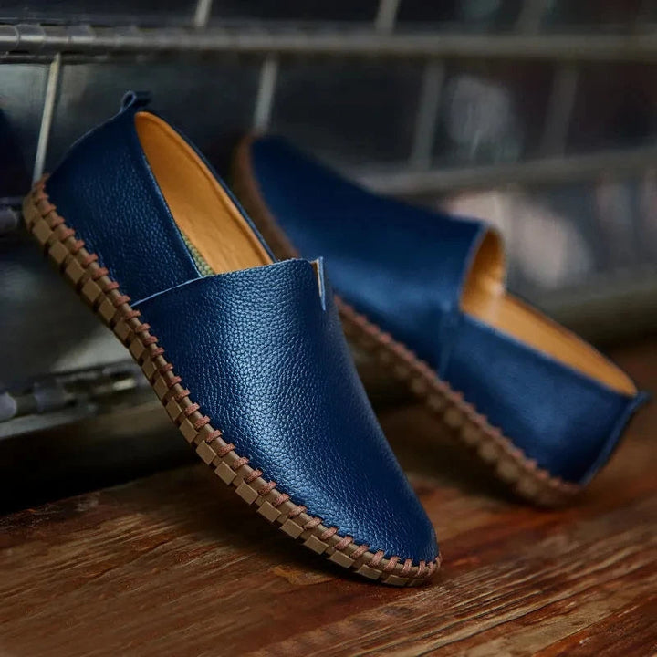 Custódio | Mocassins em pele traspirante