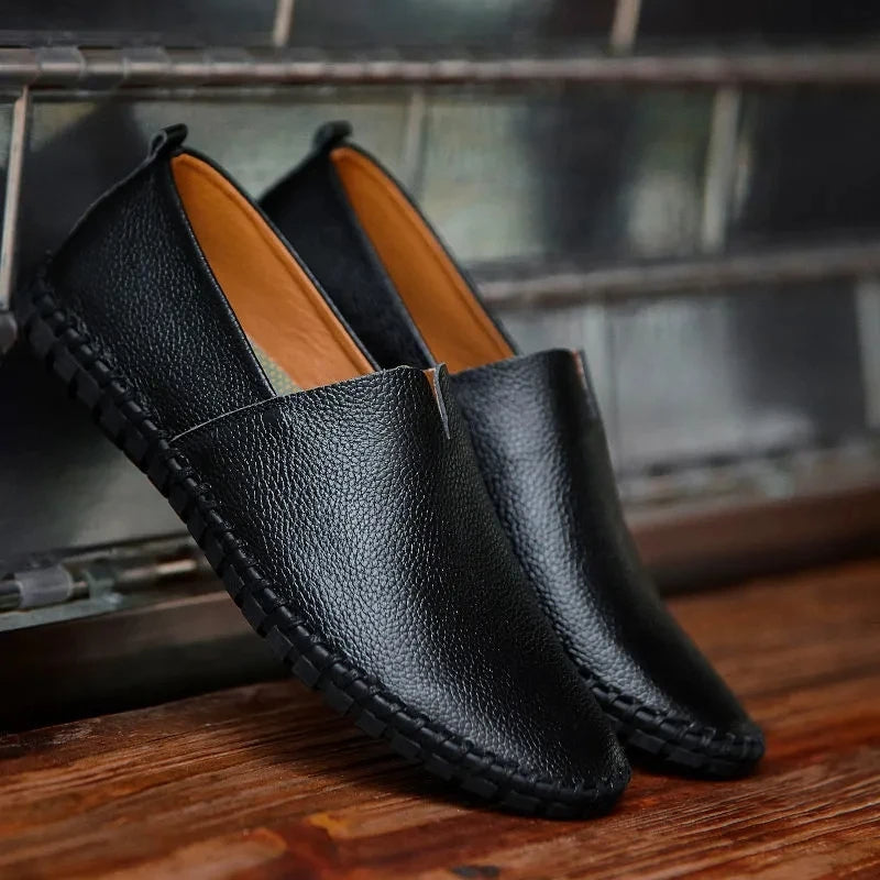 Custódio | Mocassins em pele traspirante