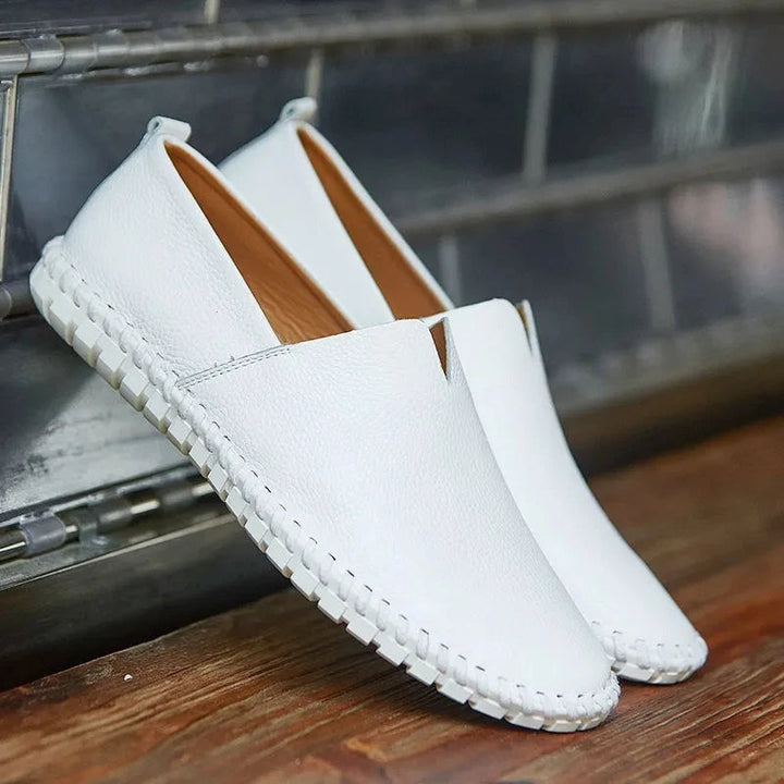 Custódio | Mocassins em pele traspirante