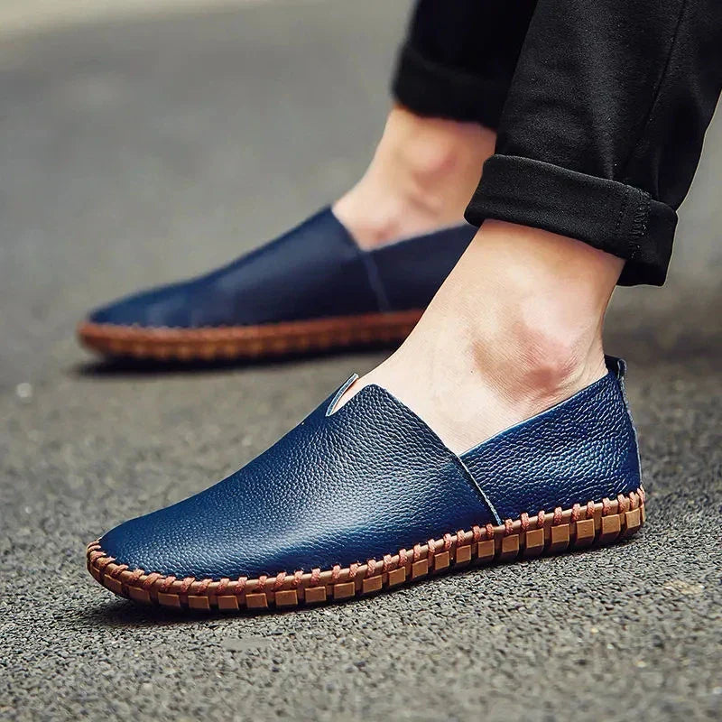 Custódio | Mocassins em pele traspirante