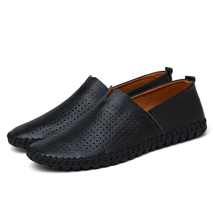 Custódio | Mocassins em pele traspirante