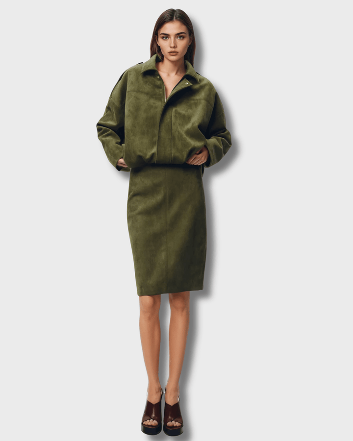 Paula | Casaco em nubuck