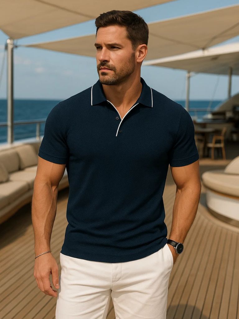 Tiago | Polo bleu volt