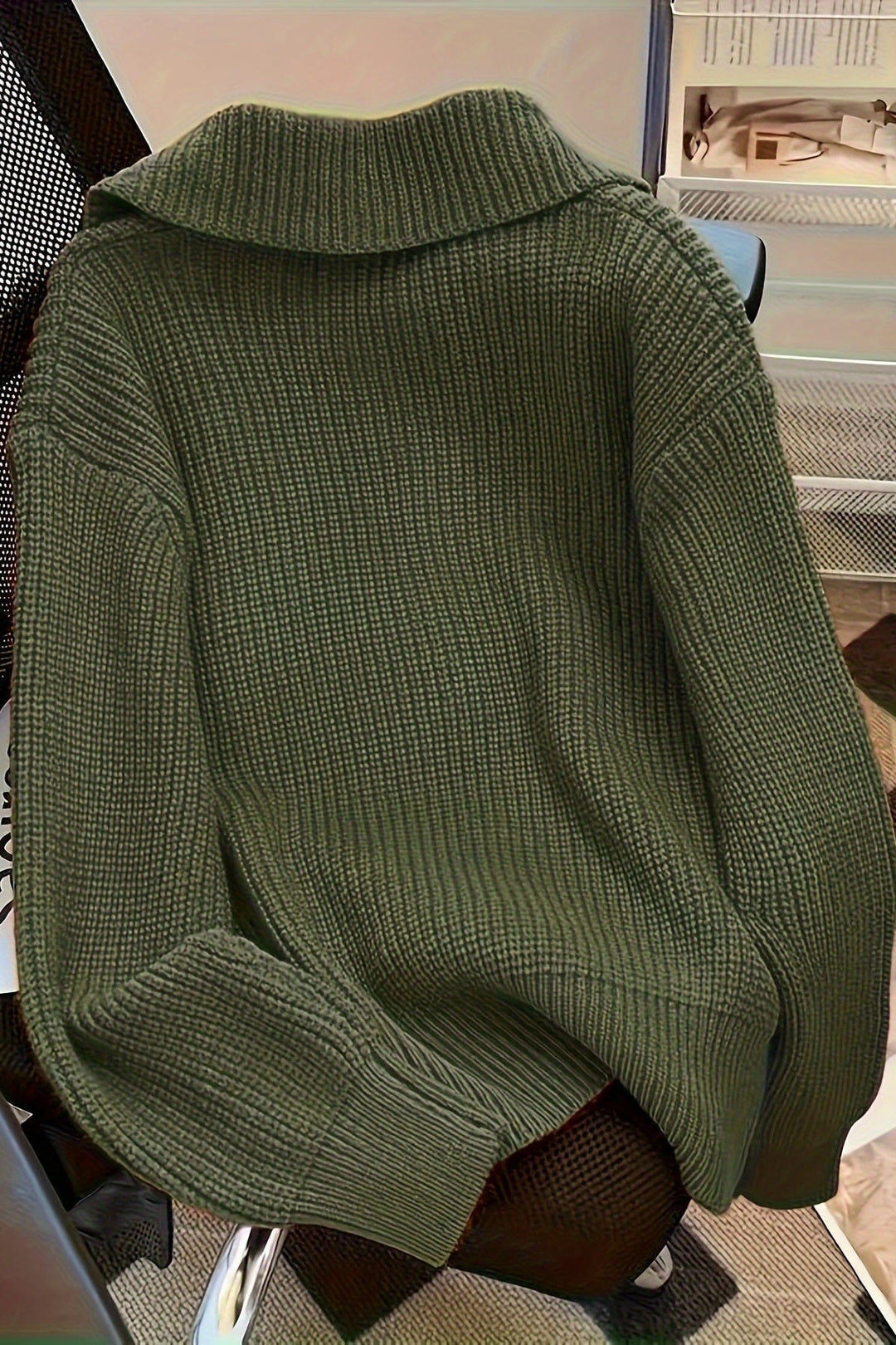 Cátia | Cardigan verde oliva