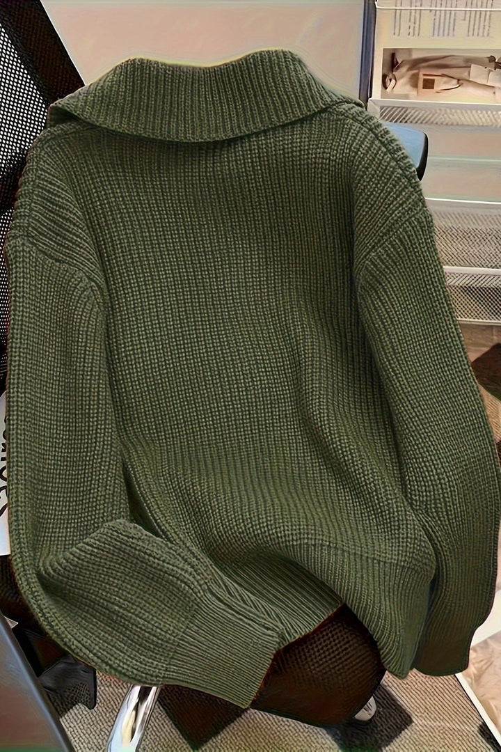 Cátia | Cardigan verde oliva