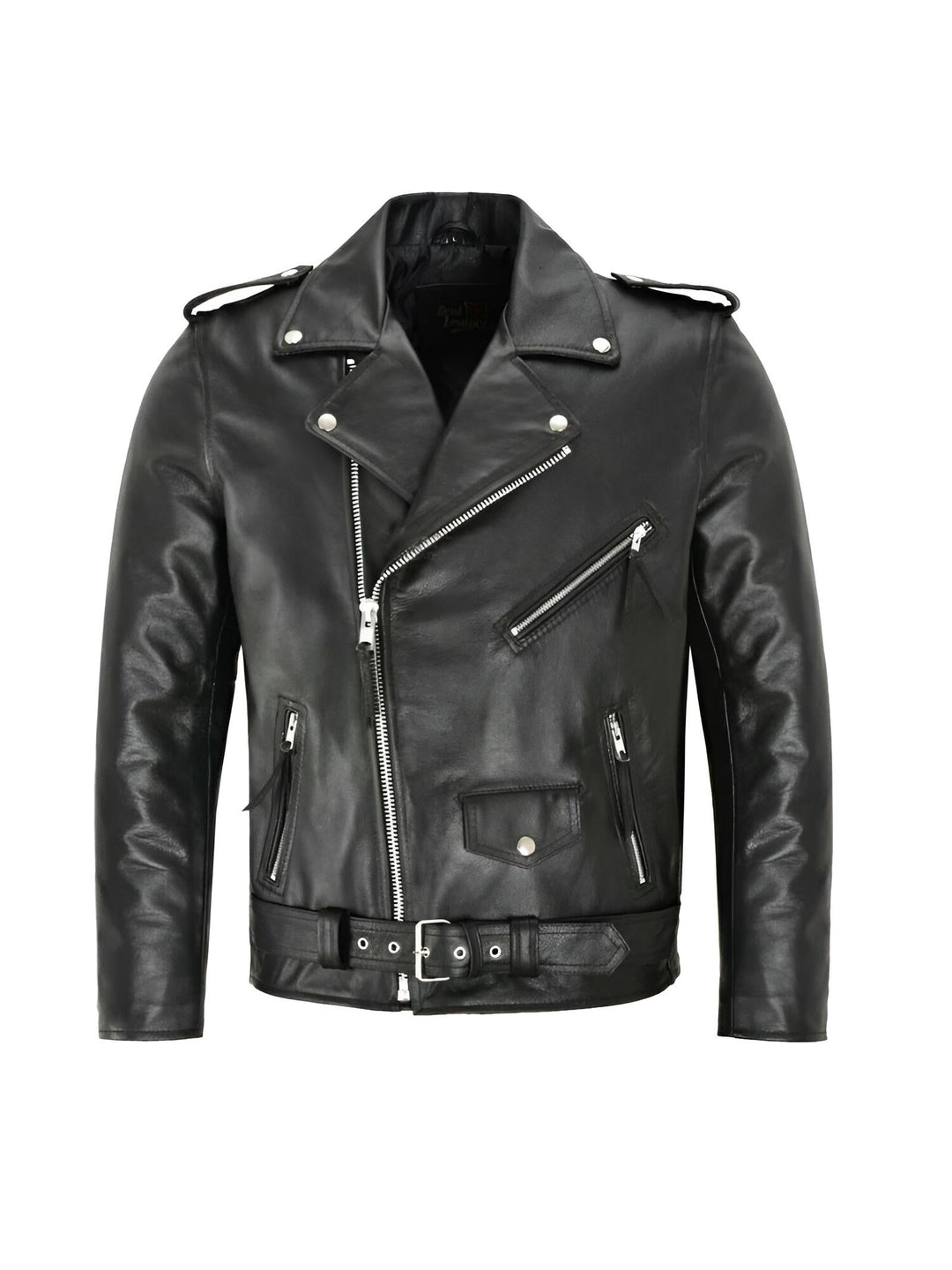 Adelino | Casaco em pele biker clássica