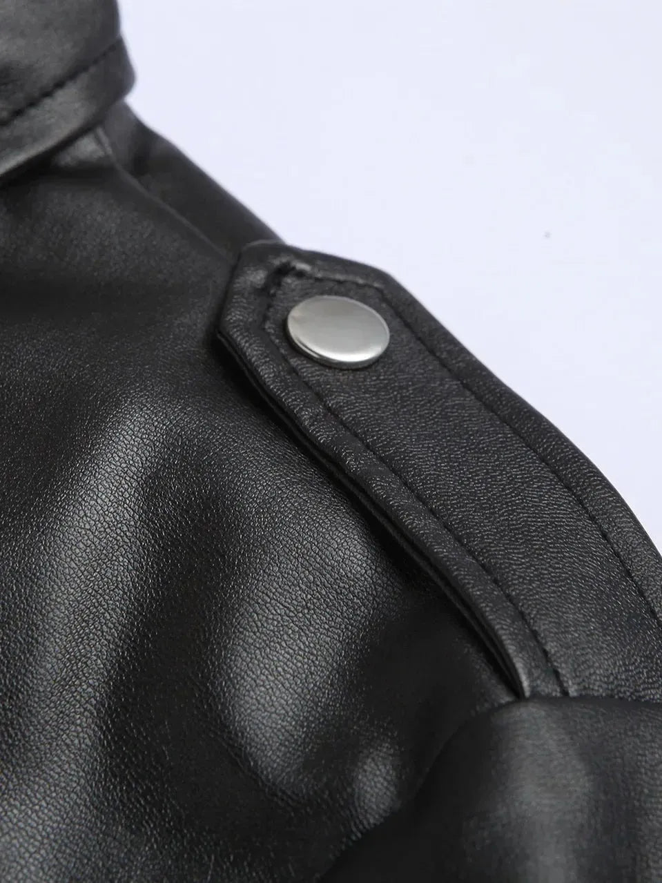 Adelino | Casaco em pele biker clássica