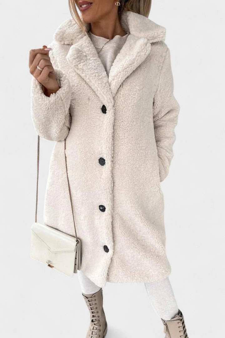 Odete | Elegante casaco teddy em design lussuoso