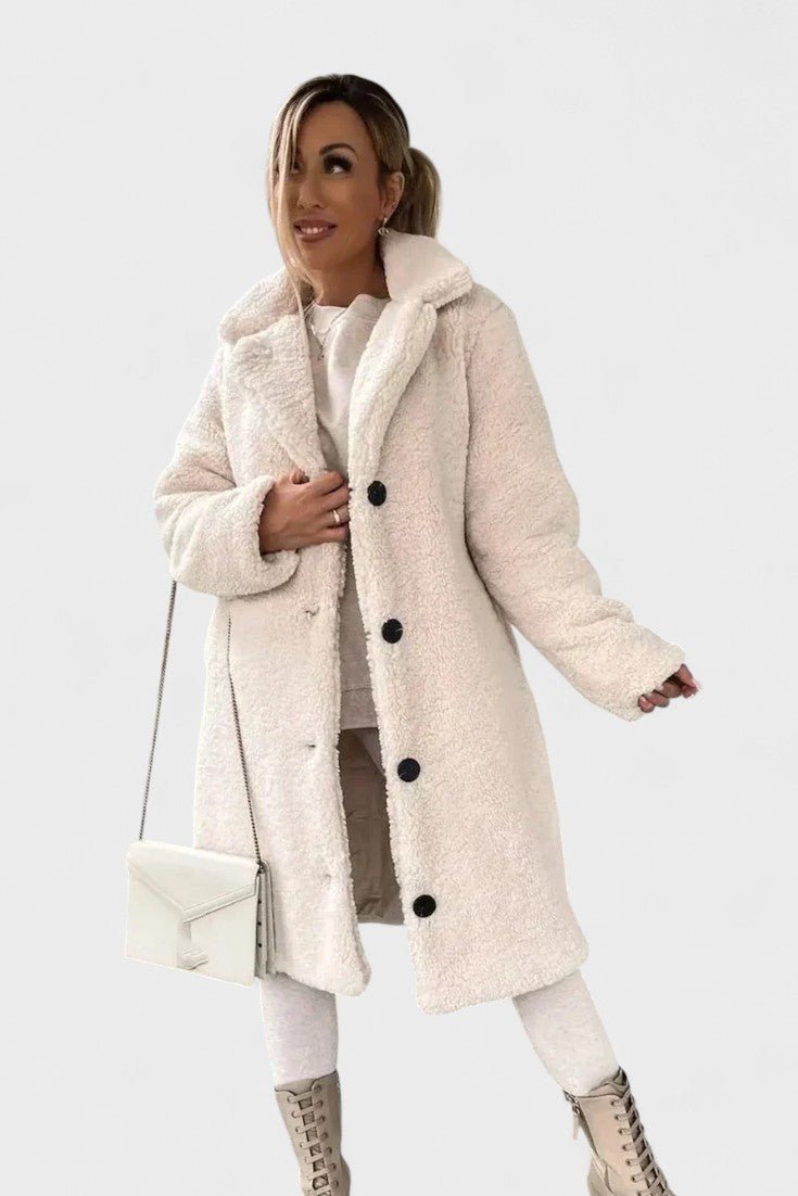 Odete | Elegante casaco teddy em design lussuoso