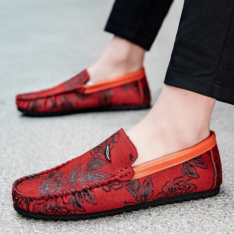 Cristina | Mocassins em pele com flores