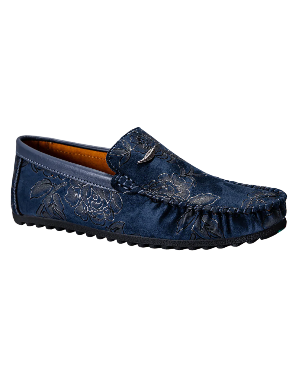 Cristina | Mocassins em pele com flores
