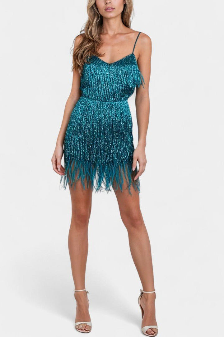 Vera | Mini vestido com piume