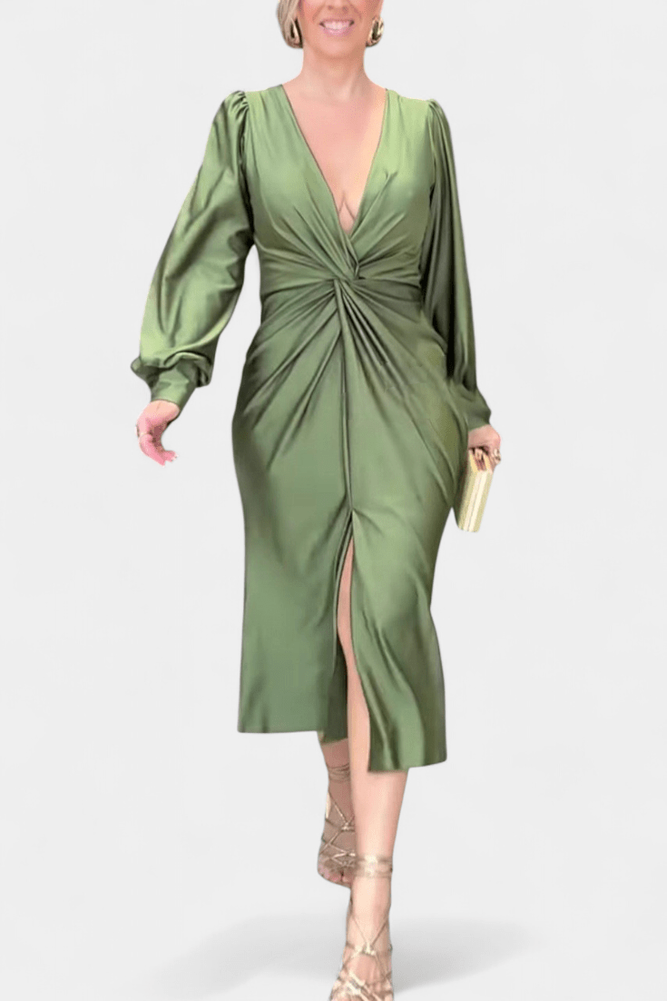 Vera | Vestido com decote em V sem tempo