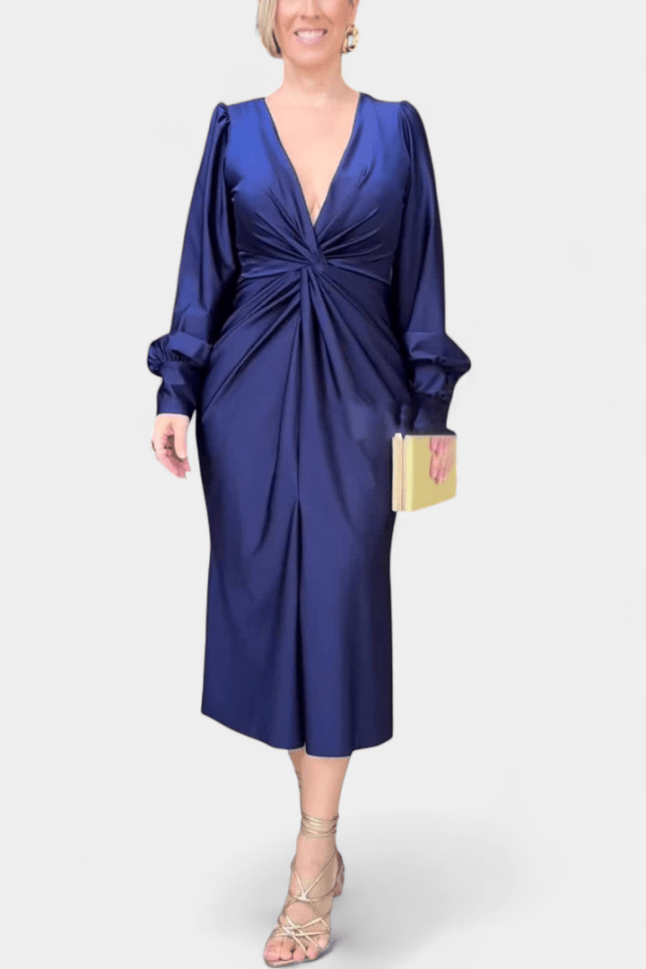 Vera | Vestido com decote em V sem tempo