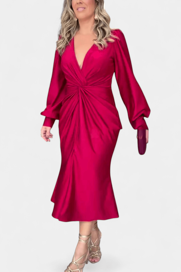 Vera | Vestido com decote em V sem tempo