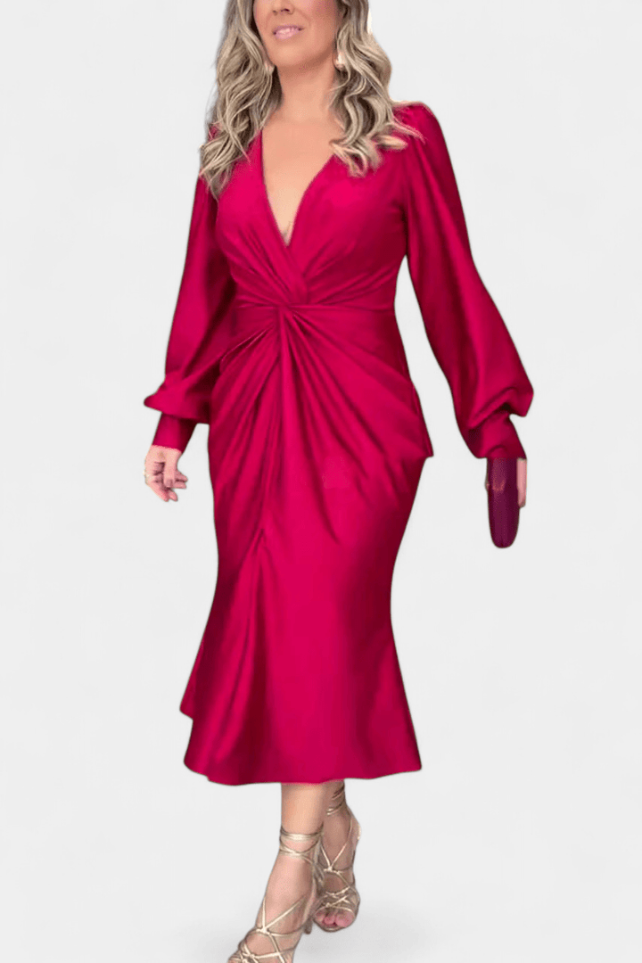 Vera | Vestido com decote em V sem tempo