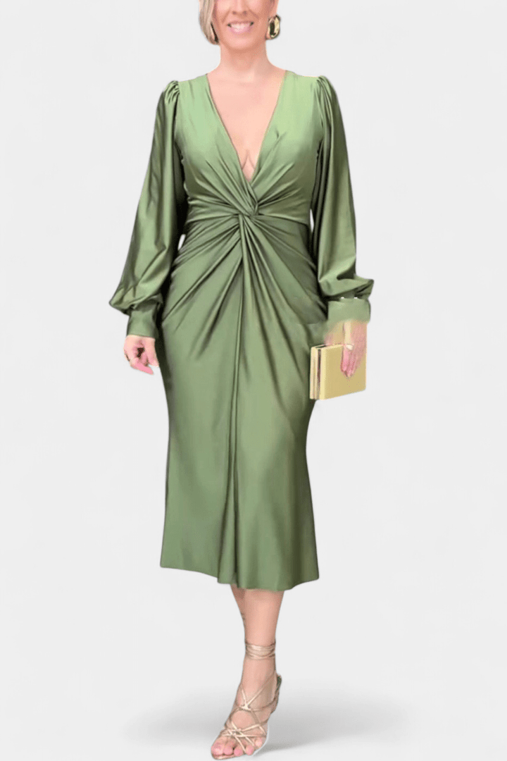 Vera | Vestido com decote em V sem tempo