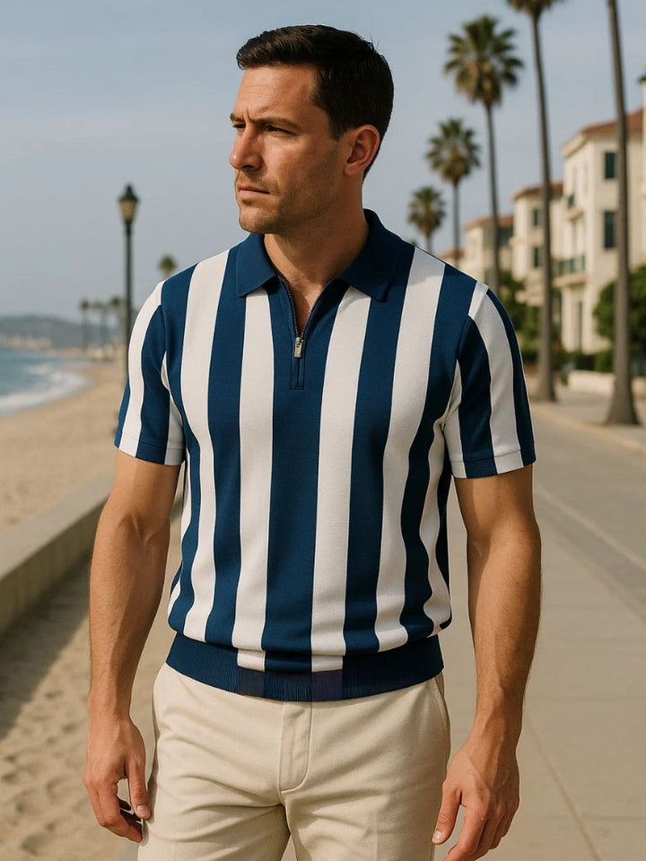 Francisco | Polo às riscas marine