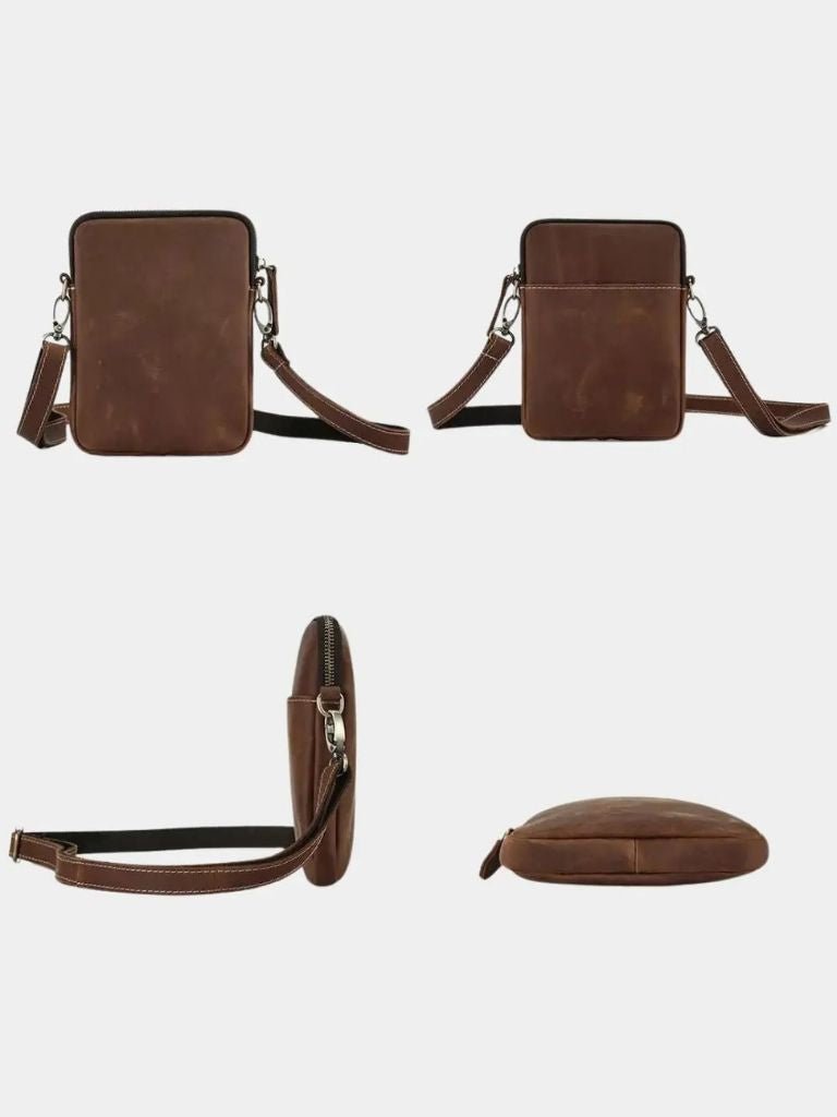 Armando | Mala de ombro minimalista em pele