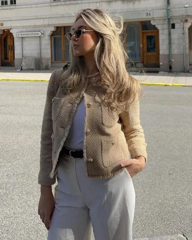 Alexandra | Casaco comprido bege