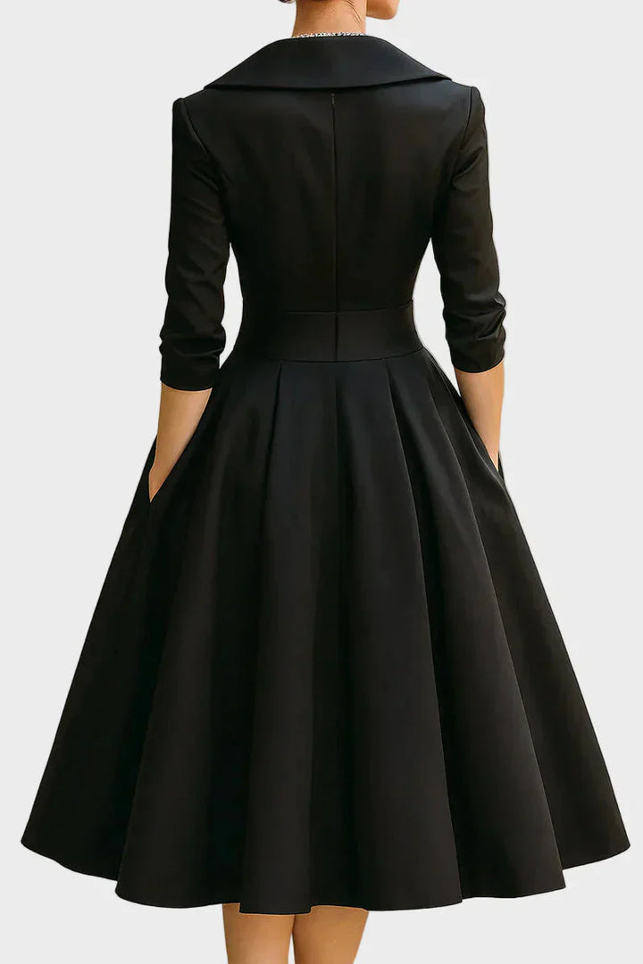 Cátia | Vestido midi em cetim