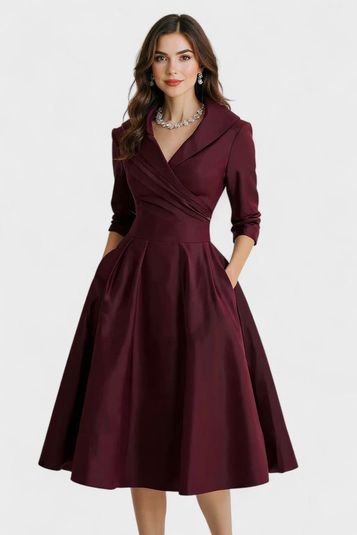 Cátia | Vestido midi em cetim