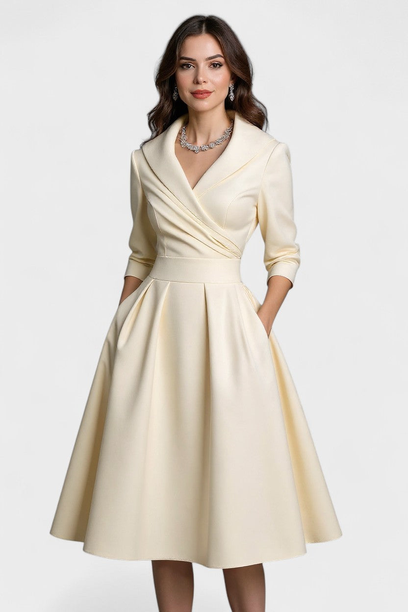 Cátia | Vestido midi em cetim