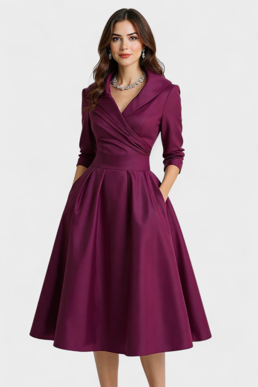 Cátia | Vestido midi em cetim