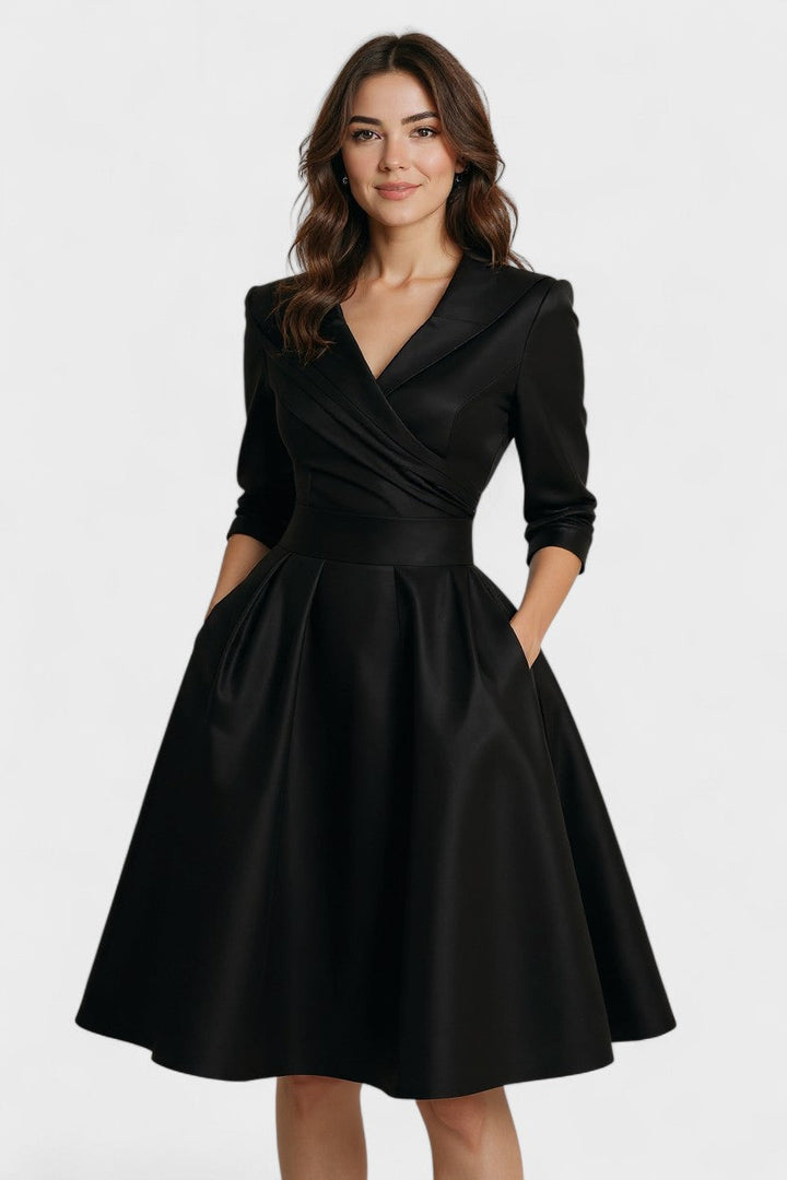 Cátia | Vestido midi em cetim