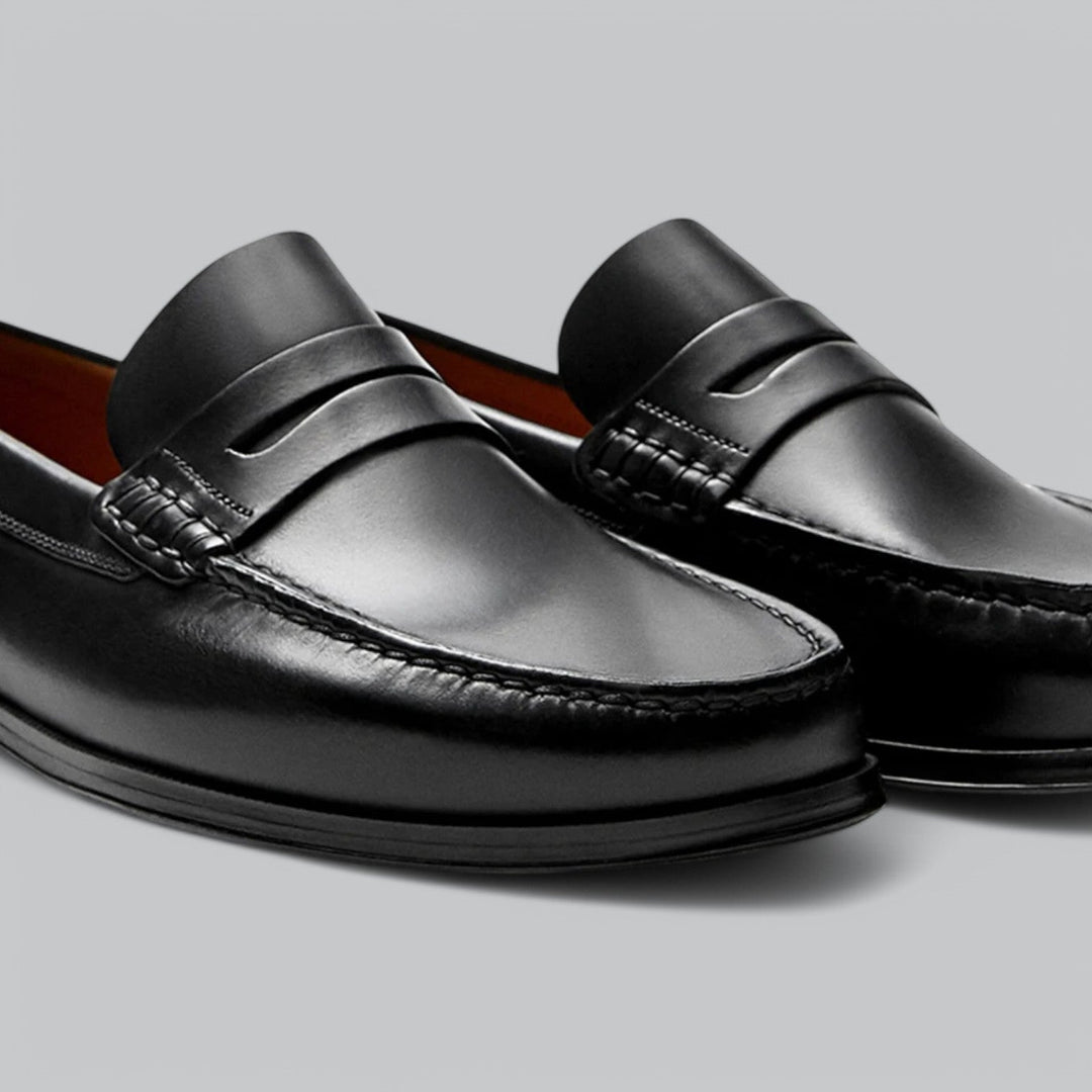 Carlos | Elegantes mocassins em pele