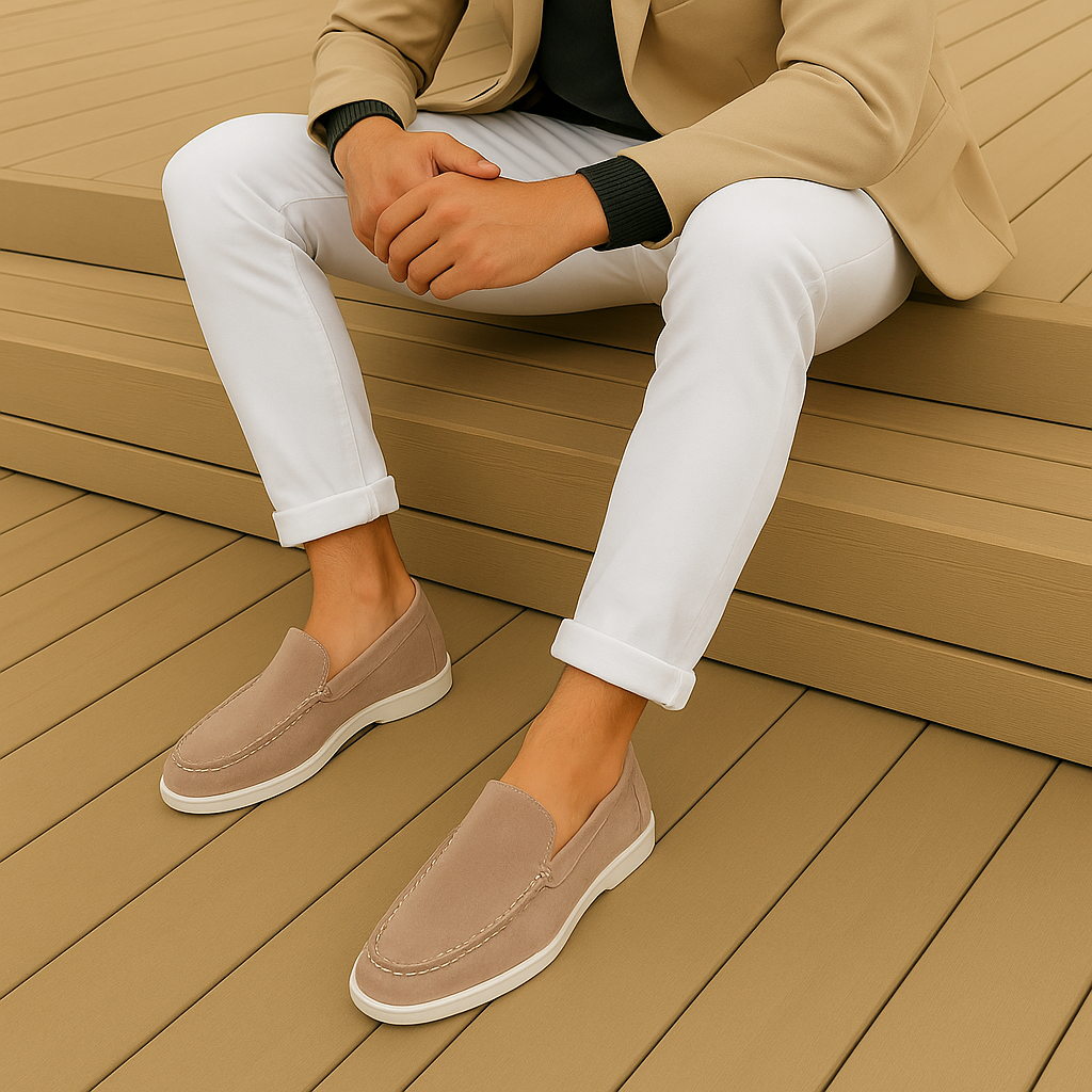 António | Mocassins em camurça chic