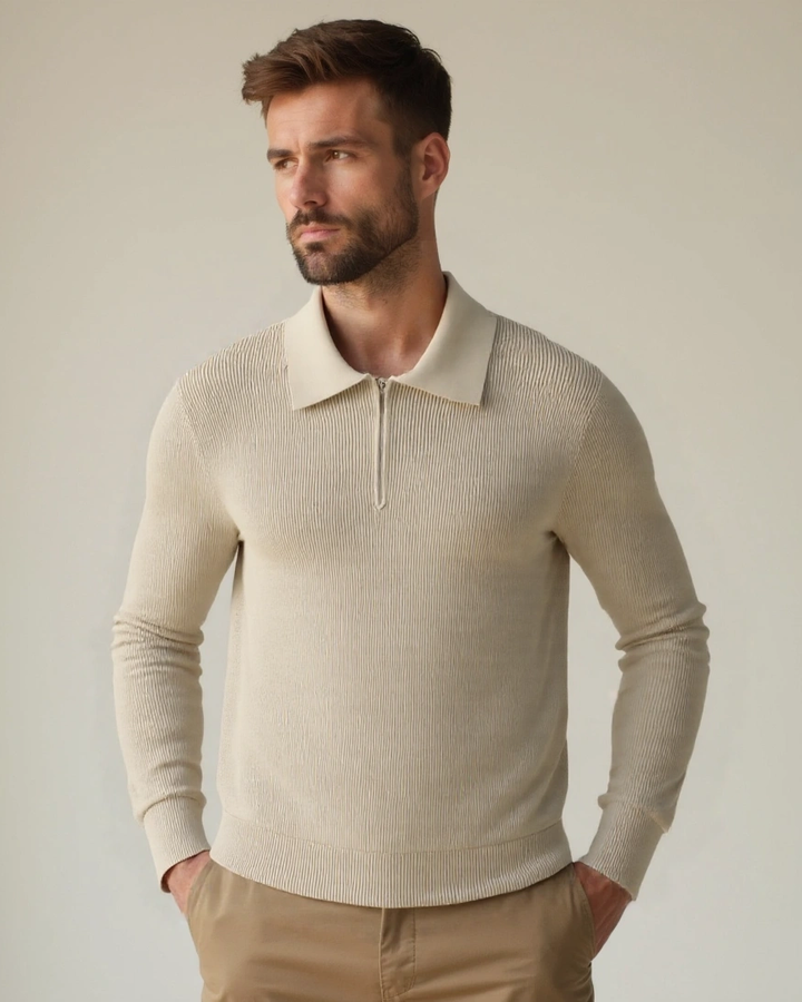 Luís Miguel | Camisola polo com fecho