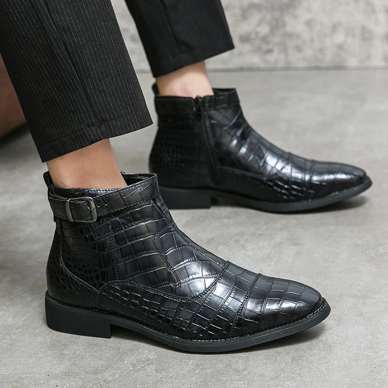 Armando | Botas com fibbia em pele sintética