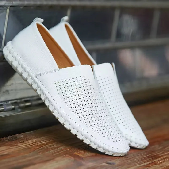Sérgio | Elegantes mocassins em pele traspirante