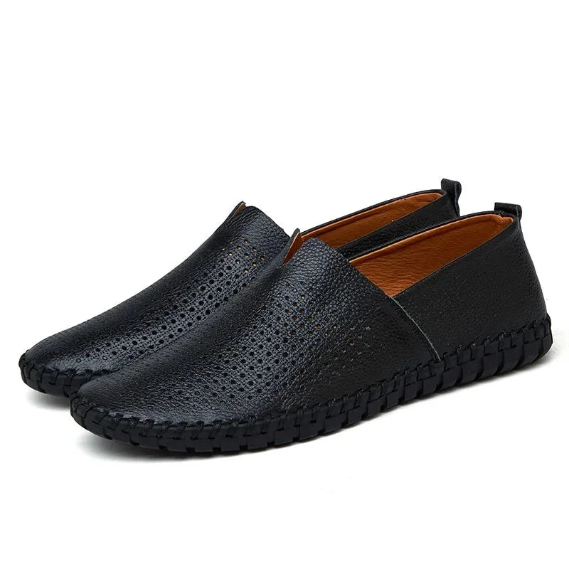 Sérgio | Elegantes mocassins em pele traspirante
