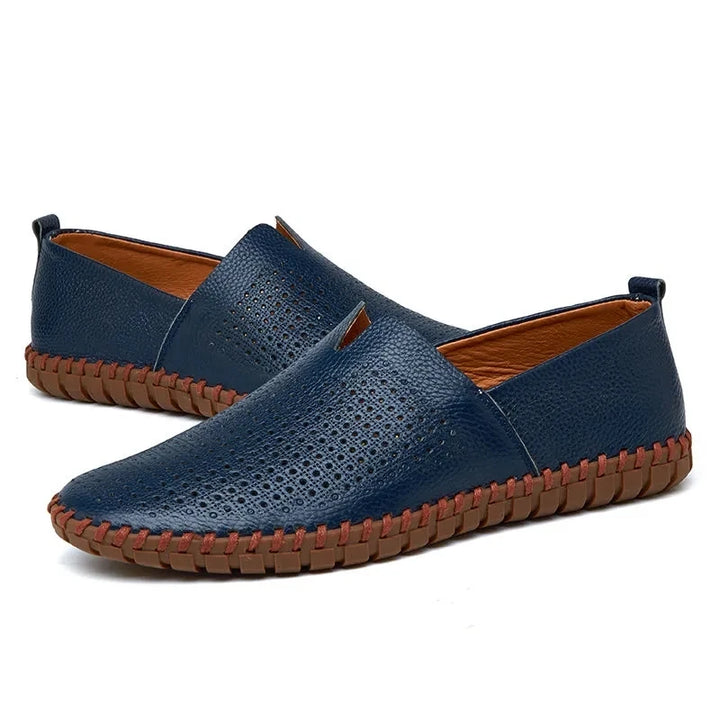 Sérgio | Elegantes mocassins em pele traspirante