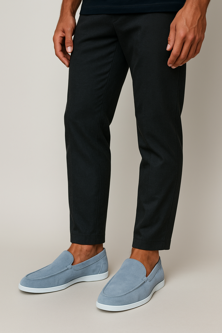Carlos | Elegantes mocassins em camurça