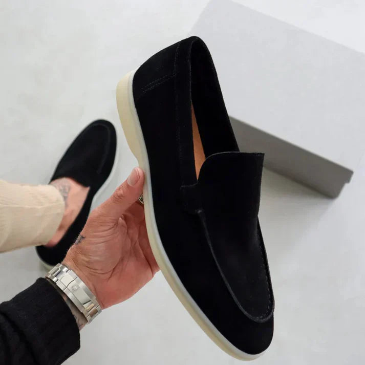 Carlos | Elegantes mocassins em camurça