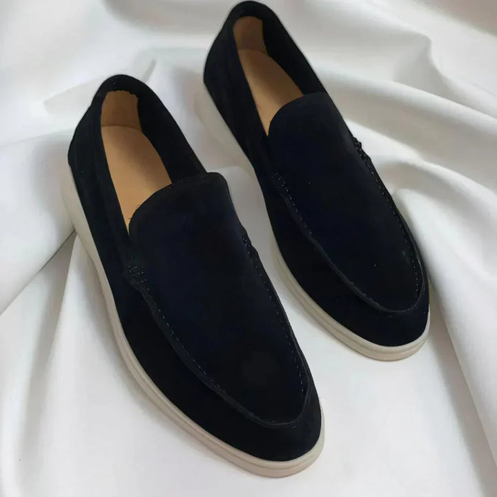 Carlos | Elegantes mocassins em camurça
