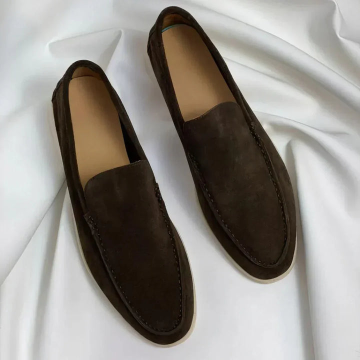 Carlos | Elegantes mocassins em camurça