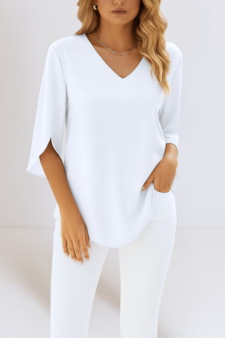 Sara | Blusa com decote em V