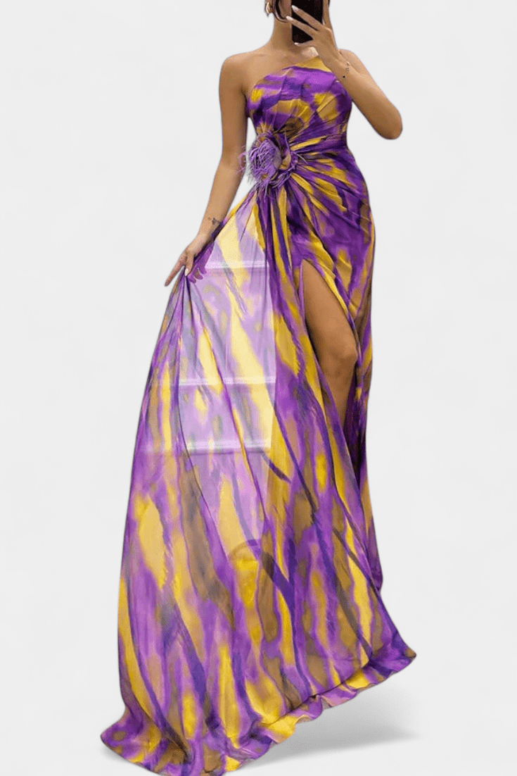 Catarina | Vestido maxi colorido